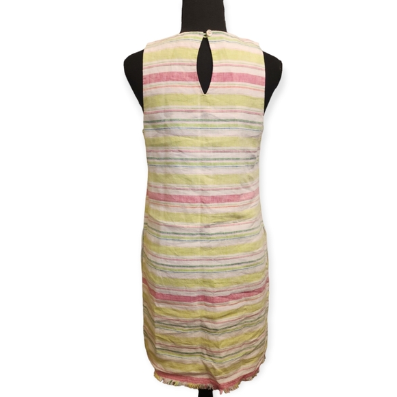 Tommy Bahama tulum light pastel striped linen shift dress sz xs - Picture 3 of 11